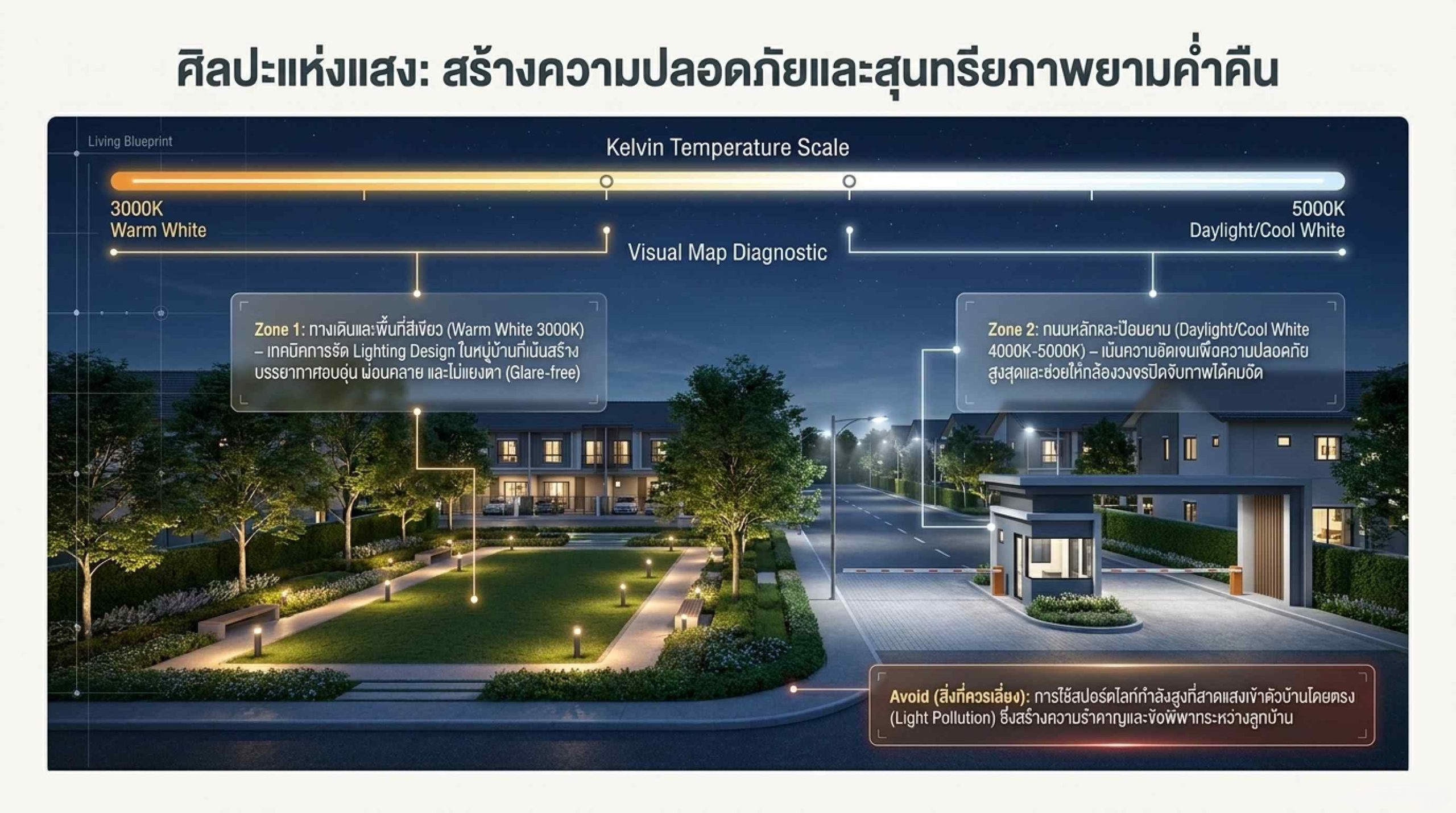 เทคนิคการจัด Lighting Design ในหมู่บ้าน