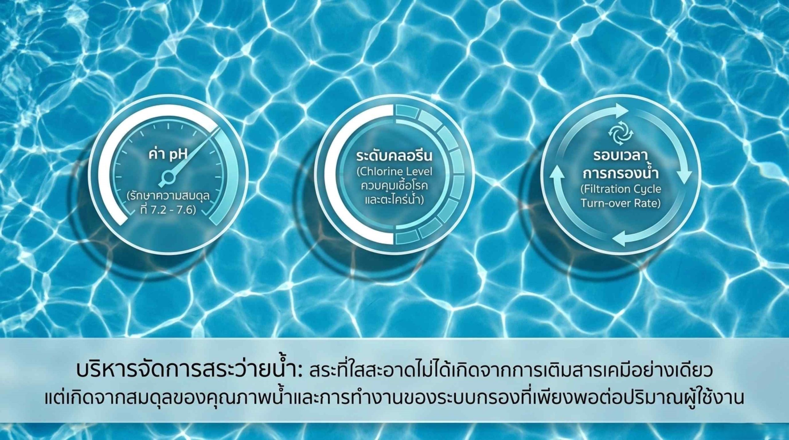 วิธีบริหารจัดการสระว่ายน้ำให้สะอาดและปลอดภัยจากสารเคมี