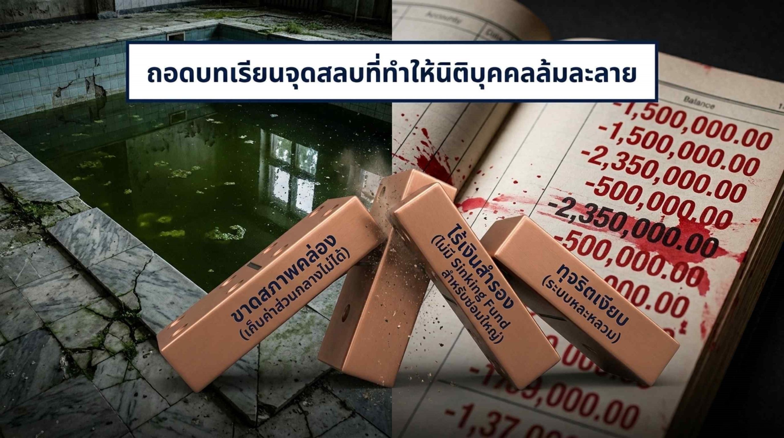 บทเรียนจากนิติบุคคลที่ “ล้มเหลวทางการเงิน” และวิธีป้องกัน