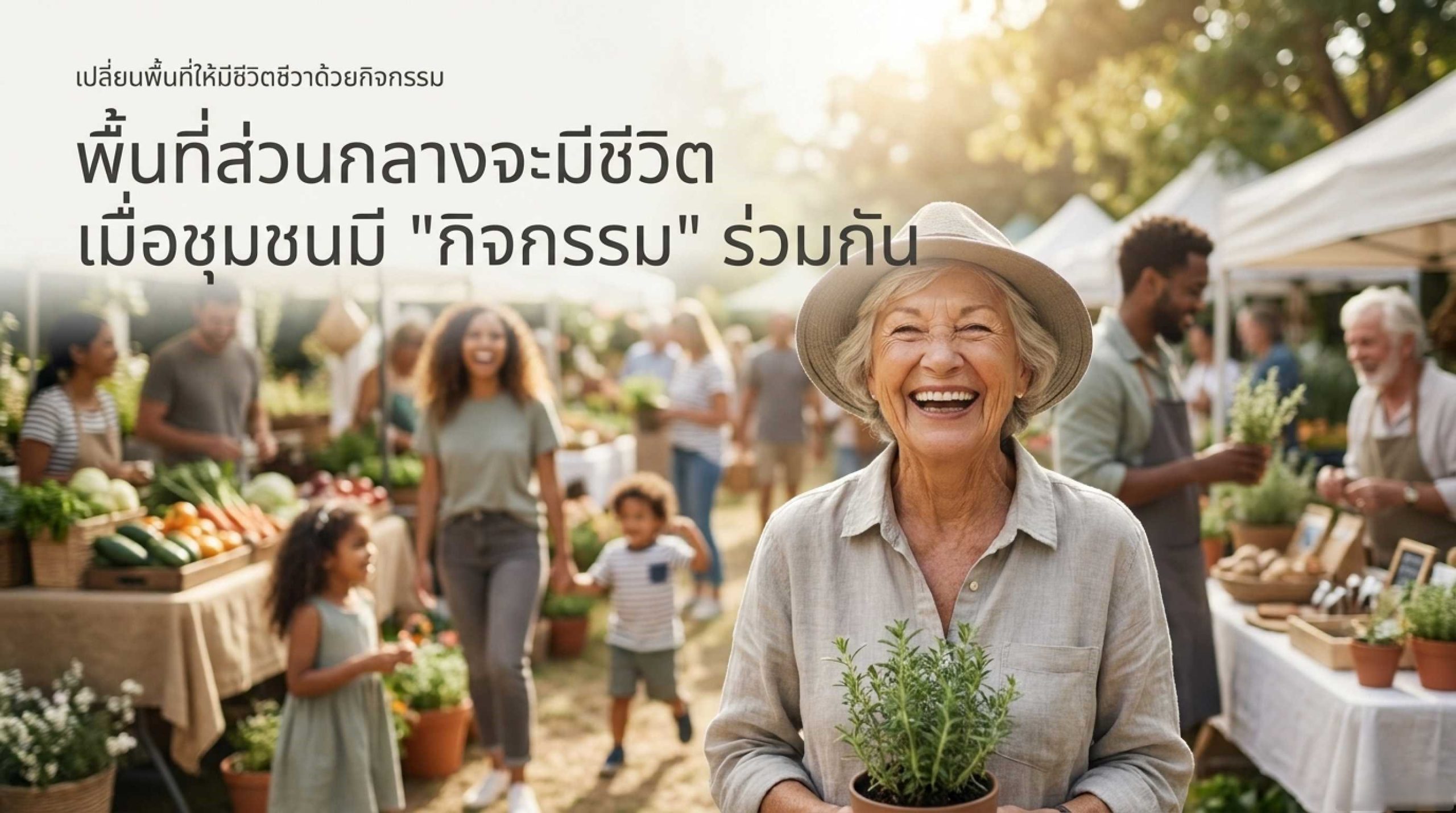 เปลี่ยนพื้นที่อยู่อาศัยให้มีชีวิตชีวาด้วยกิจกรรมชุมชน