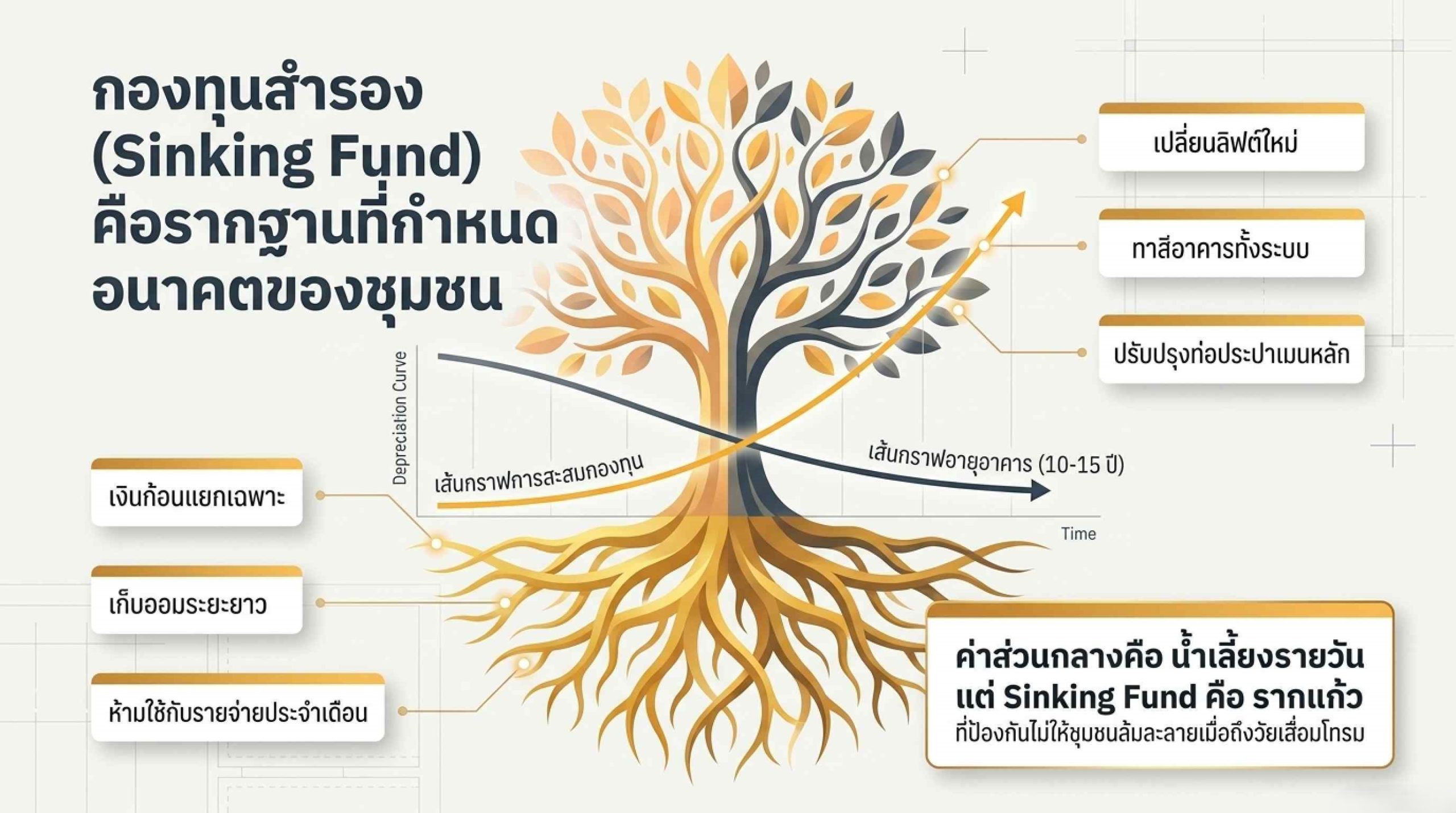 การตั้งกองทุนสำรอง (Sinking Fund) เพื่ออนาคตของหมู่บ้านจัดสรรและอาคารชุด