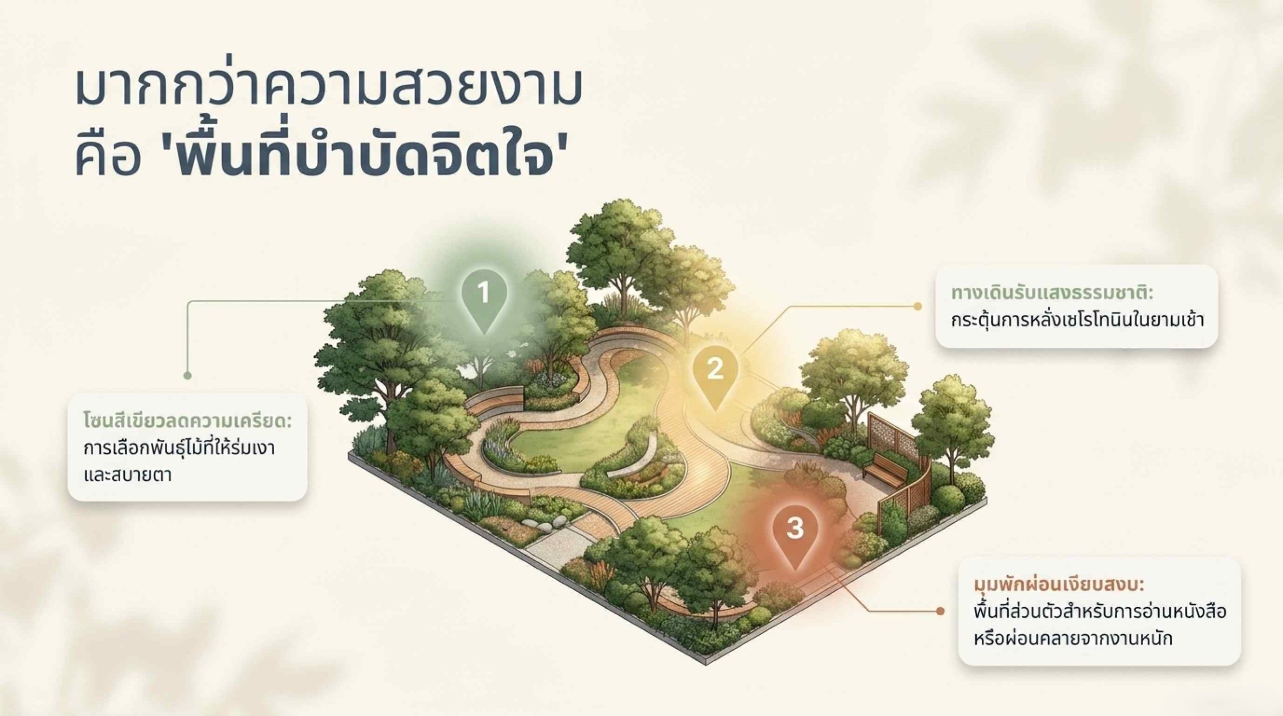 การปรับปรุงภูมิทัศน์เพื่อเพิ่มสุขภาพจิตที่ดีให้ลูกบ้าน