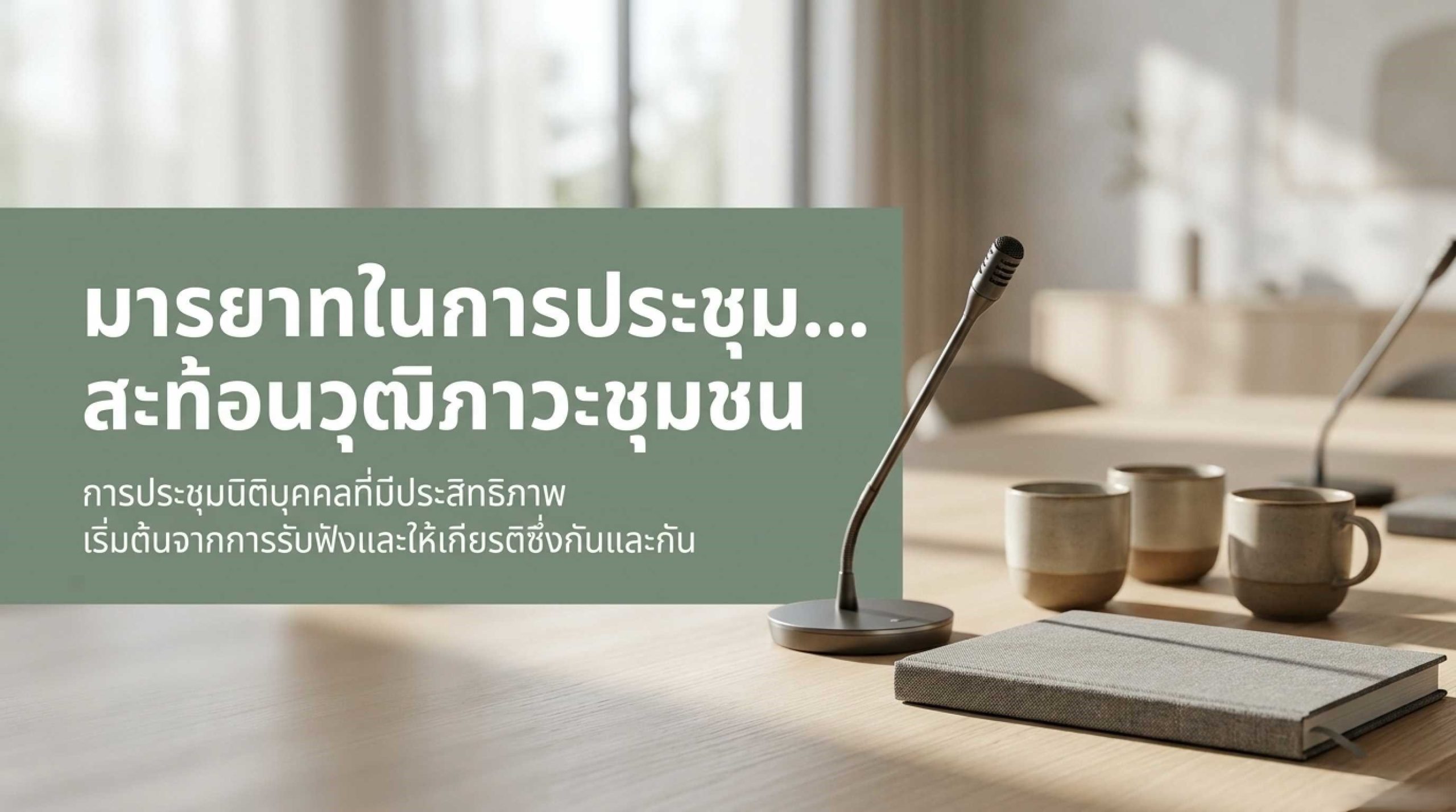 มารยาทในการประชุมนิติบุคคล