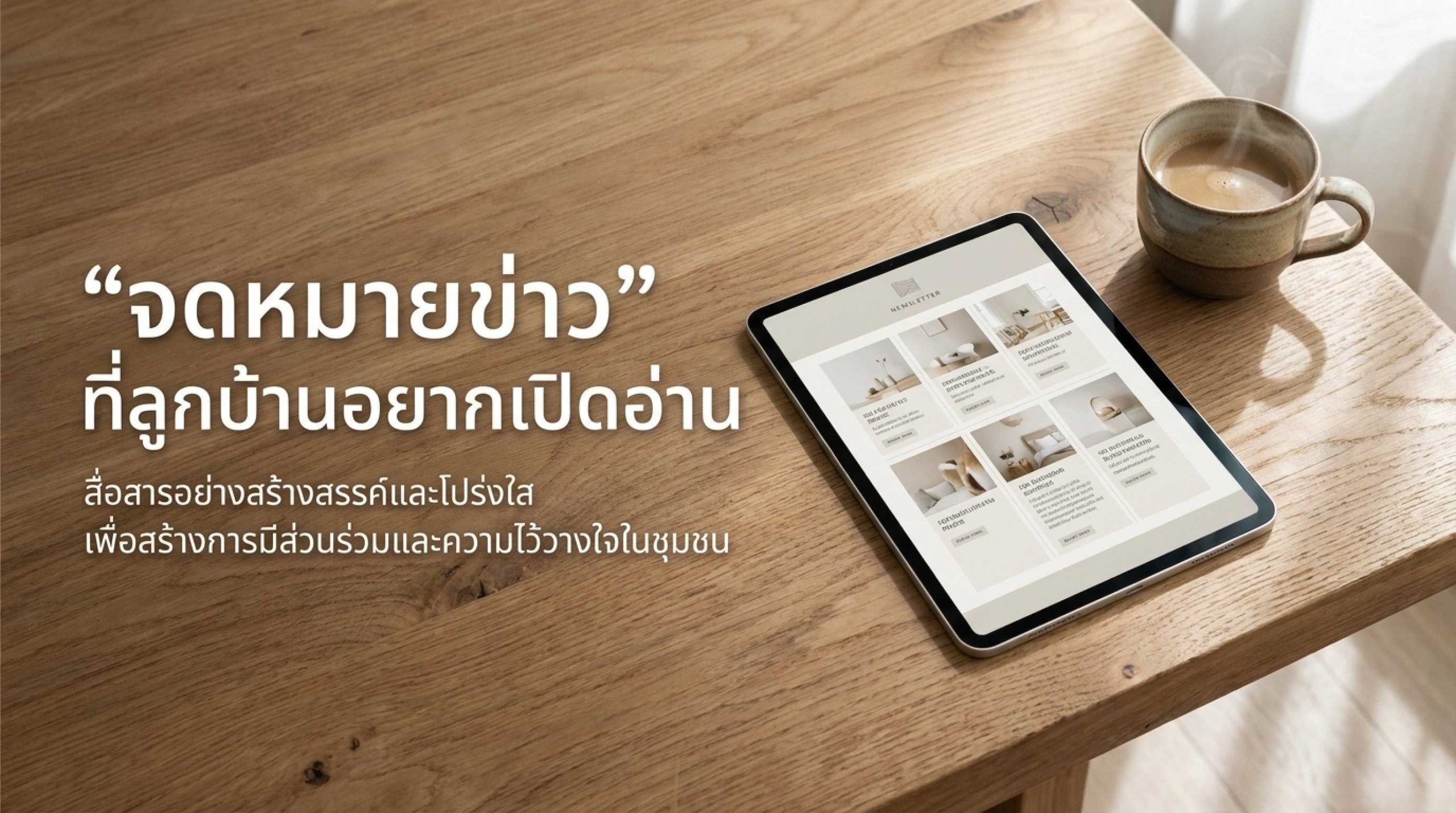 จดหมายข่าวนิติบุคคล ทำอย่างไรให้ลูกบ้านอยากอ่าน